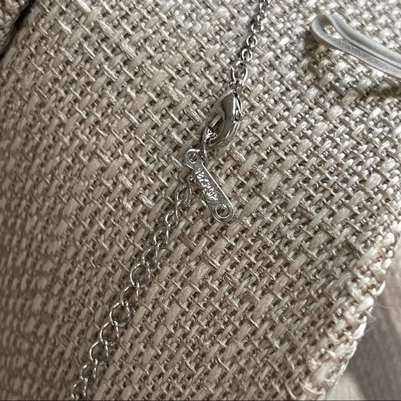 18K Gold Electroplated Geometric Clear Stone Necklace - Picture 3 of 6